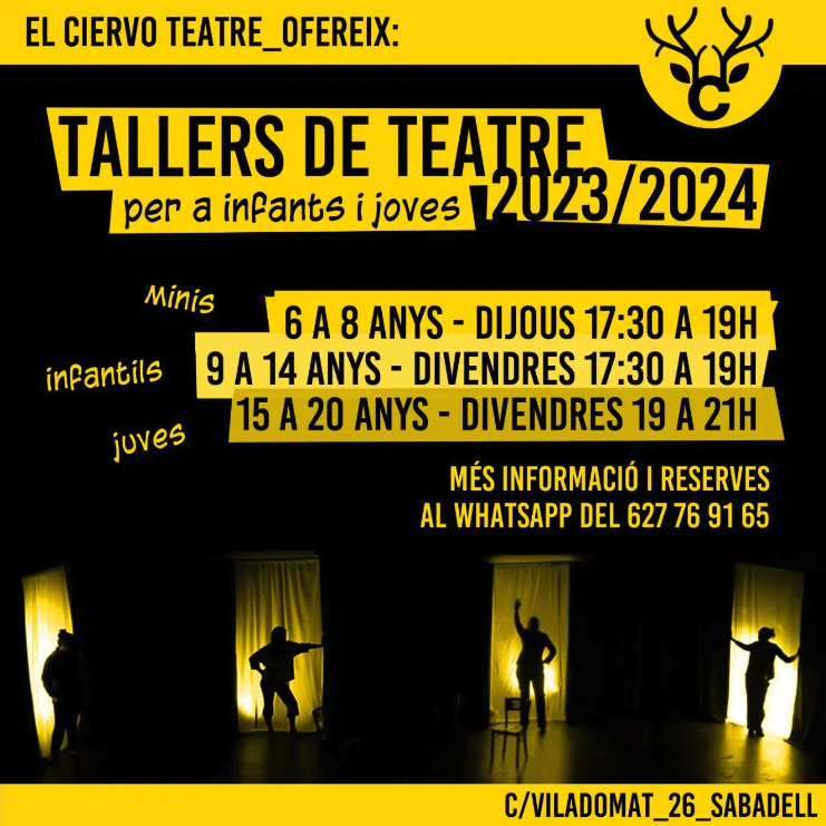 Tallers de teatre 2023/2024